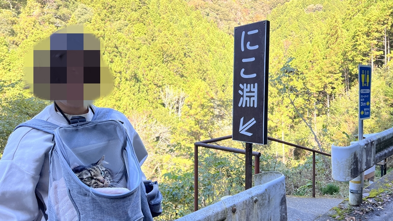 にこ淵に行ったら虹が見えたよ!仁淀ブルーで癒される
