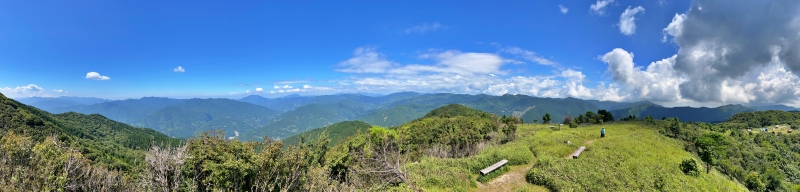 梶ヶ森の山頂にペットと一緒に涼みに行ってみました