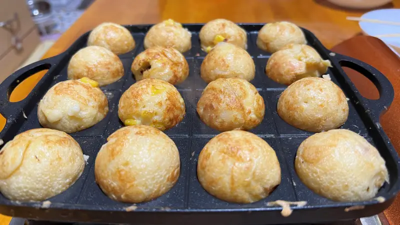 猫の僕にはちょっと寒い!? 明石焼きが美味しかったです。