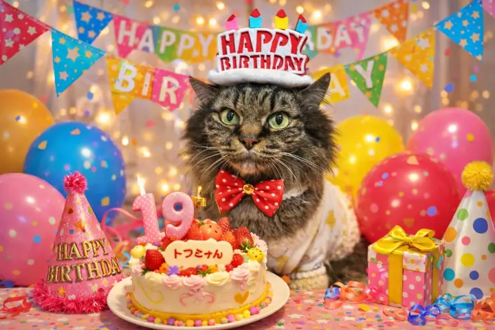 トラちゃんのバースデーヒストリー｜子猫時代から現在までの誕生日を振り返る「おめでとう」の記録