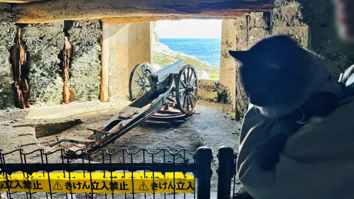 【佐田岬・御籠島】四国最西端の島を猫と散策 展望台のモニュメントや絶景・歴史ある砲台を巡る