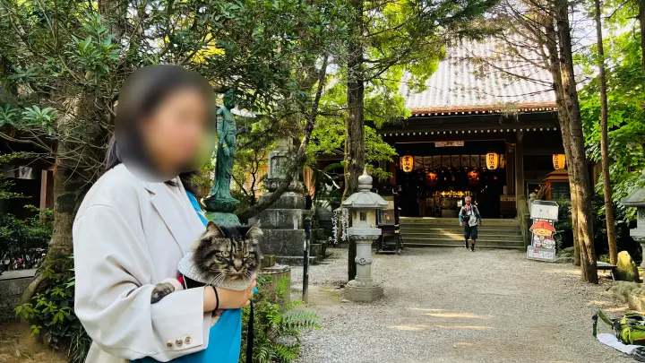 霊山寺 猫（ペット）と参拝